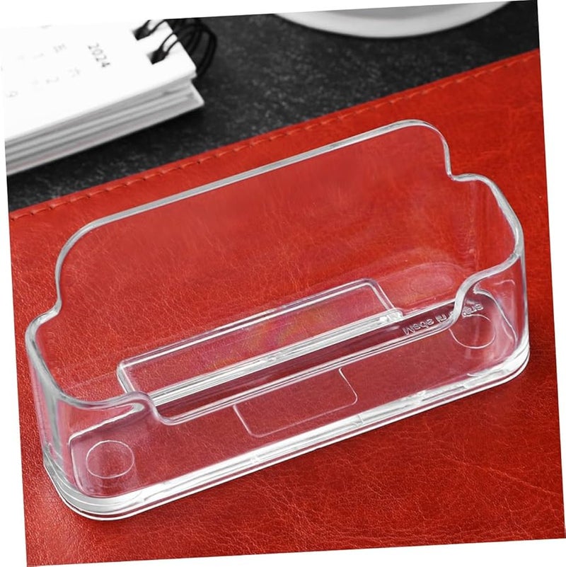 Transparent Acrylic Business Card Holder Display Set Of 4 For Office Conferences Exhibitions - Image 2